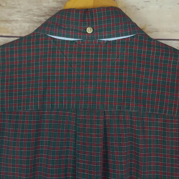 Tommy Hilfiger men's long sleeved shirt green/red - Picture 6 of 7